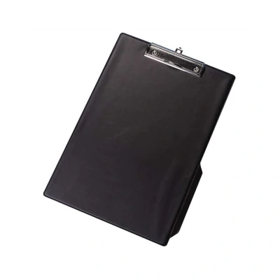 Afbeelding van Q connect Klemplaat, Pvc, Ft A4, Zwart Klemplaat