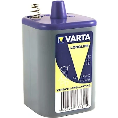 Afbeelding van Varta 4R25X 7500mAh (430) 6V Single use Batterij Zinkchloride Batterijen (Single Battery, 6V, Zinkchloride, Verrekijker, 1 stuk())