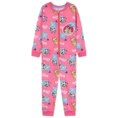 Afbeelding van BlueY Jumpsuit voor meisjes met manchetten en enkels, cadeaus meisjes, roze, 3 4 Jaar