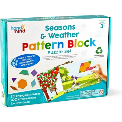 Afbeelding van Pattern Blocks Seizoenen &amp; het weer puzzel set