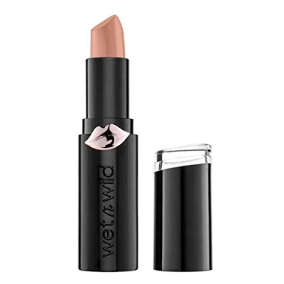 Afbeelding van Wet n Wild, Megalast Lipstick, Langdurige Matte Lipstick Dagelijkse Hydratatie, Extra gladde Formule met Microspheres, Naturel Marine Planten Extracten, Co enzym Q10 &amp; Vitaminen A E, Never Naked