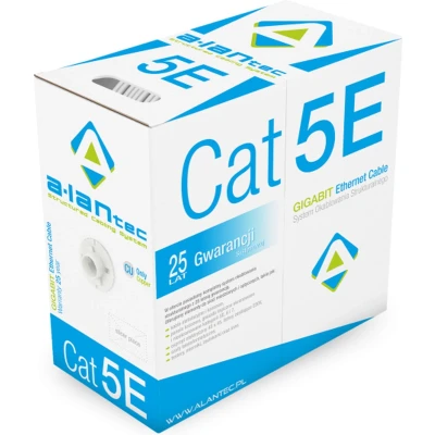 Afbeelding van Alantec KIF5PVC305 netwerkkabel 305 m Cat5e U/UTP (UTP) Wit