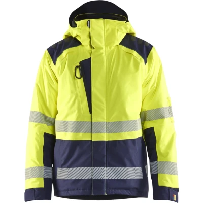 Afbeelding van Blaklader 4455 1987 Winterjas High Vis Geel/Marineblauw XL