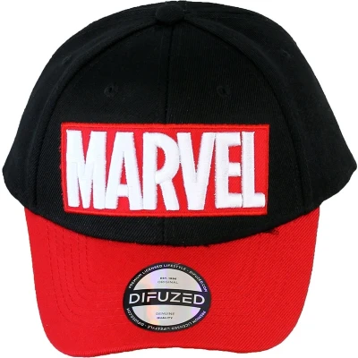 Afbeelding van Marvel Comics Rode Brick Logo Cap Pet Zwart / Rood