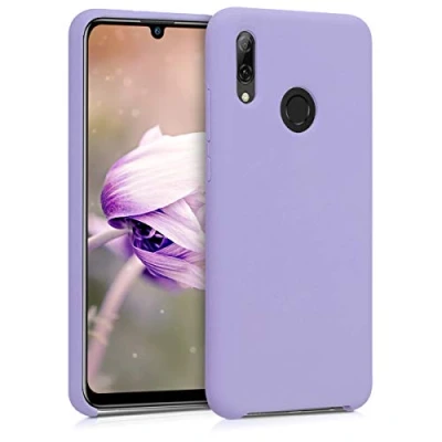 Afbeelding van kwmobile telefoonhoesje geschikt voor Huawei P Smart (2019) Hoesje met siliconen coating Smartphone case in lavendel