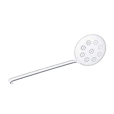 Afbeelding van Riess, 0542 033, Baklepel, Klassiek Wit, Diameter 12 cm, Lengte 38 Emaille, Slotted lepel