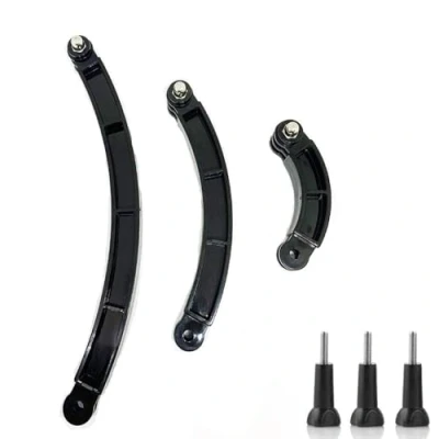 Afbeelding van ShipeeKin 3 in 1 gebogen gewrichten verlengarm cirkelboog (3 lengte: 7,5/13,5/19,5 cm) montageset helmhouder vervanging compatibel met GoPro Hero series, GeekPro, 4K, EK7000, SJCAM&#039;s enz.