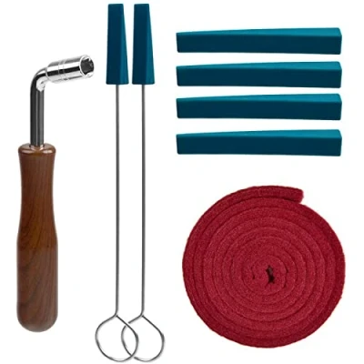Afbeelding van Piano Tuner Tool Kit, Sopito 8 stuks Professionele Tuning Kit Inclusief Wrench Hammer, Temperament Strip, Mute DIY Bevestigingsset (8 stuks)