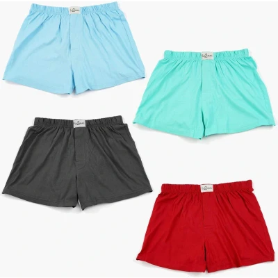 Afbeelding van Fun2wear Ondergoed Heren Losse Boxershort 4 Pack Uni L Comfortabele Wijde Boxershorts voor Mannen