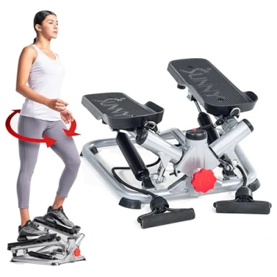 Afbeelding van Sunny Health &amp; Fitness Unisex Total Body Advanced Stepper Machine SF S0979 Stap Machine, Grijs, One Size