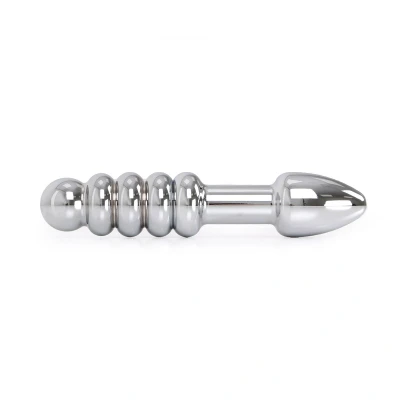 Afbeelding van Geribbelde Stalen Buttplug