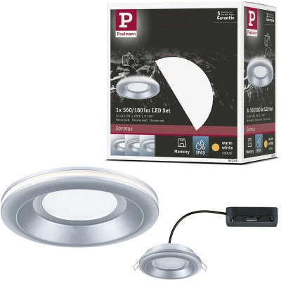Afbeelding van Paulmann 92249 Sormus LED inbouwlamp 4.8 W Chroom (mat)