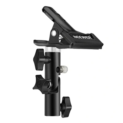 Afbeelding van NEEWER Foto Studio Heavy Duty Metalen Klem Houder met 5/8 &quot;Light Stand Attachment voor Reflector