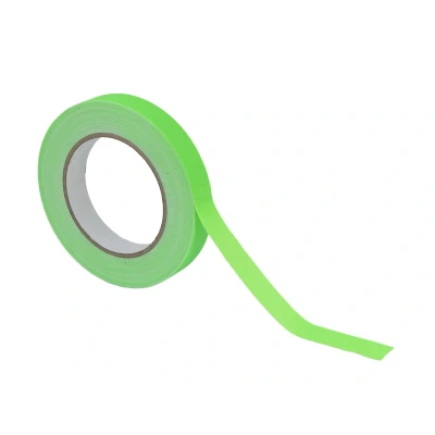Afbeelding van ACCESSORY Gaffa Tape 19mm x 25m neon green UV actief plakband voor decoratie en markering Binnen buiten
