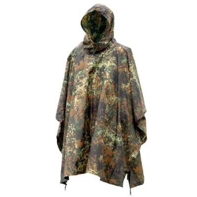 Afbeelding van Mil Tec Regenponcho Ripstop Regen Flecktarn