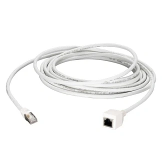 Afbeelding van Netwerk verlengkabel Cat6a S/FTP 5 meter (100% koper, LSZH, Wit)