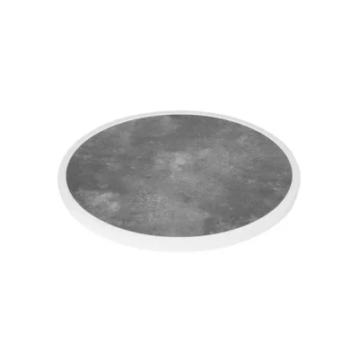 Afbeelding van Bolero Rond Tafelblad Van Glasvezel, Donker Steeneffect, 580mm