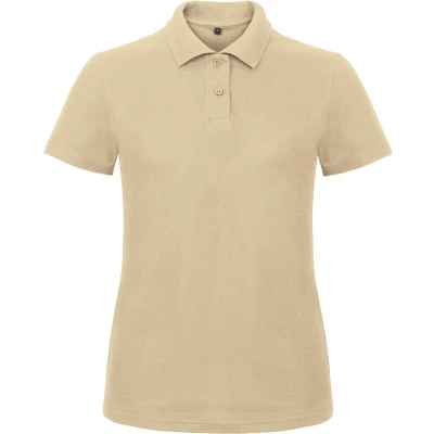 Afbeelding van Dames Polo ID.001 Zandkleurig merk B&amp;C maat L