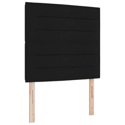 Afbeelding van vidaXL Bedbodem Zwart Stof, Hout 100 x 200 cm Zwarte
