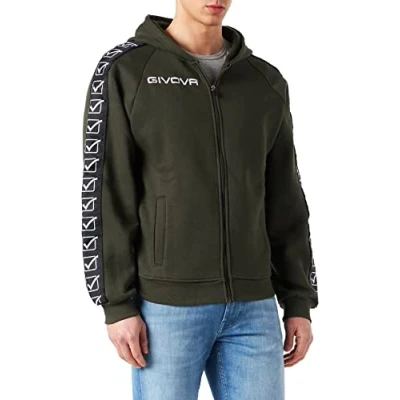 Afbeelding van Givova BA10 0051 L sweatshirt met volledige ritssluiting, legergroen,