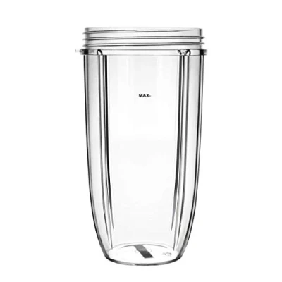 Afbeelding van AidShunn sapcentrifuge cups voor NutriBullet reserveonderdelen 600w 900W 18OZ 24OZ 32OZ transparante kopjes mixer (32OZ)