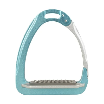 Afbeelding van Acavallo Stijgbeugels Arena Alu Plus 2.0 Met Strass Sky blue/Alu