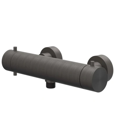 Afbeelding van IVY Concord opbouw douchethermostaat RVS 316 Geborsteld carbon Black PVD