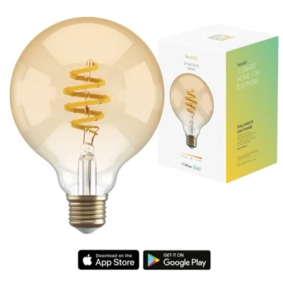 Afbeelding van Hombli Smart Filament Bulb E27 G95 Amber Globe Warm wit licht Vintage look Wifi 1 Stuk