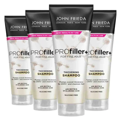 Afbeelding van 4x John Frieda PROfiller+ Thickening Shampoo 250 ml