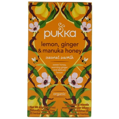 Afbeelding van Pukka Lemon, Ginger &amp; Manuka Honey Thee 20ZK