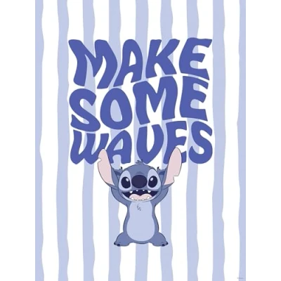Afbeelding van Komar Artprint Disney Lilo and Stitch Make Some Waves 300 x 280 cm (breedte hoogte) behang, vlies, woonkamer, slaapkamer (set)