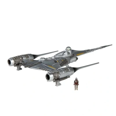 Afbeelding van Star Wars Micro Galaxy Squadron The Mandalorian&#039;s N 1 Starfighter 13cm Class Voertuig met 3cm Figuur Accessoire