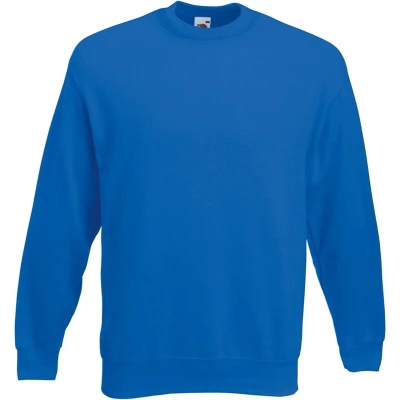Afbeelding van Fruit Of The Loom Heren Set In Belcoro® garen Sweatshirt (Royaal Blauw)