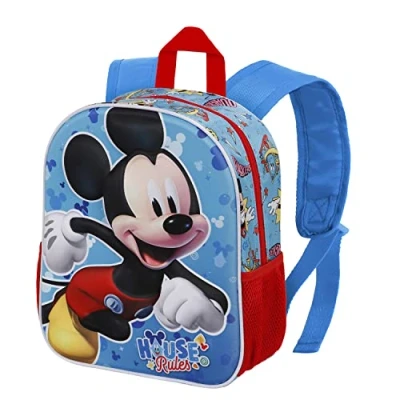 Afbeelding van Mickey Mouse House Small 3D Rugzak, Blauw, Eén maat, Klein Rugzak Huis