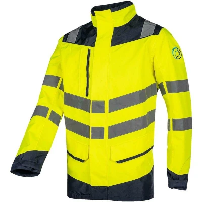 Afbeelding van SIOEN 682A Birkum signalisatie regenjas fluo (geel/marine) 682AA2L2R292S