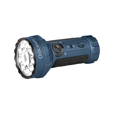 Afbeelding van OLIGHT Marauder Mini LED Zaklamp Super Helder 7000 Lumen 600 Meter Oplaadbare met Spotlight en Schijnwerper, 3 Soorten Gekleurde LED&#039;s Afstandssensor voor Buiten (Midnight Blue)