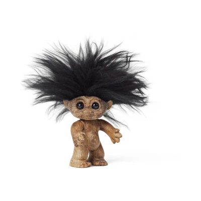 Afbeelding van Spring Copenhagen Good Luck Trolls Classic “The Original&quot; FSC Oak Sheepskin H9xL5.3xW5.8cm 54g (made in Vietnam) speelgoedfiguur kinderen