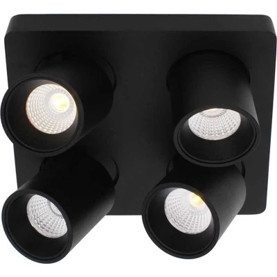 Afbeelding van Artdelight Spot Laguna 4 lichts 22 x cm zwart
