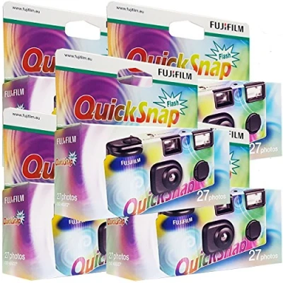 Afbeelding van Fujifilm x Quicksnap Flash wegwerpcamera&#039;s, 27 foto&#039;s, met flitser