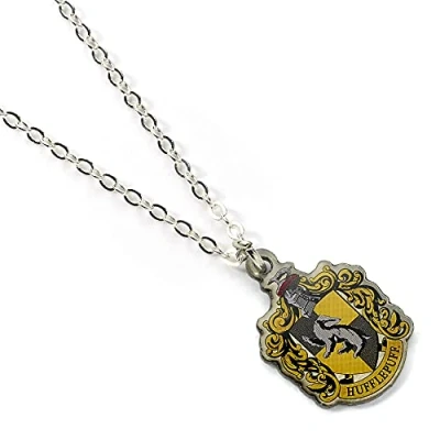 Afbeelding van Harry Potter Officiële Huffelpuf Huis Crest Link Ketting van The Carat Shop, Eén maat, Zink, Geen edelsteen