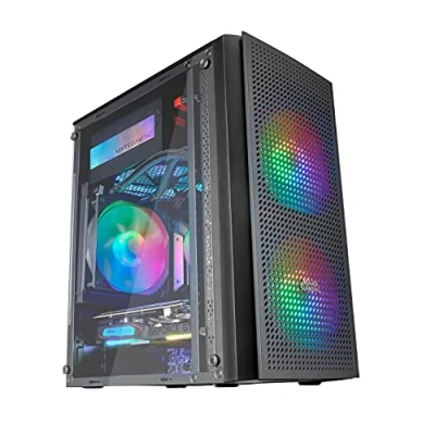 Afbeelding van ATX Micro Box Mars Gaming MC300 Zwart RGB mATX