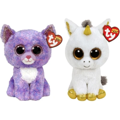 Afbeelding van Ty Knuffel Beanie Buddy Cassidy Cat &amp; Pegasus Unicorn