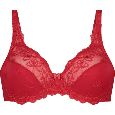 Afbeelding van Hunkemöller Dames Lingerie Niet voorgevormde beugel bh Diva Rood maat C70