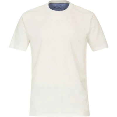 Afbeelding van Redmond Regular Fit T Shirt ronde hals wit, Effen