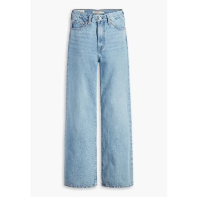 Afbeelding van Levi&#039;s dames High waist wide fit jeans met lichte wassing in de kleur Indigo, maat: W25/L34
