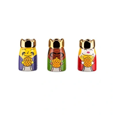 Afbeelding van Alessi kerstfiguren Drie wijzen Re Magi Multi color / 4,8 x 3 cm Porselein