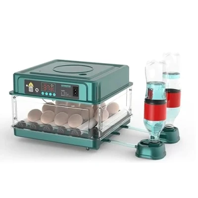 Afbeelding van Broedmachine, volautomatisch, incubator voor 10 36 eieren, met automatisch draaien van de eieren en automatische bevochtiging, broedkast vochtindicator, kippen, eenden, ganzen kwartels (10