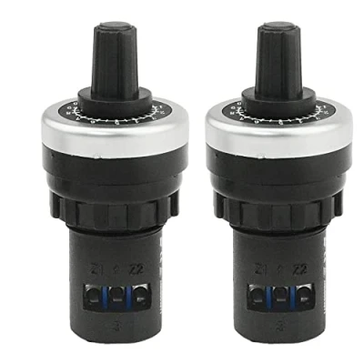 Afbeelding van CENPEK 2 Stks LA42DWQ 22 22mm 10K Ohm Variabele Snelheid Drive Potentiometer Rotary Inverter Converter (10K)