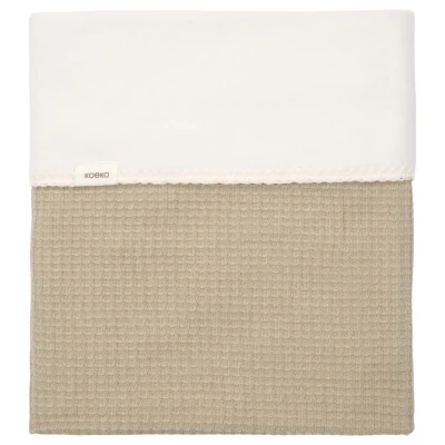 Afbeelding van Koeka Deken Wieg Malaga Cotton Fleece Sage