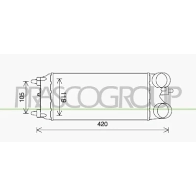 Afbeelding van PRASCO FD602N001 Intercooler
